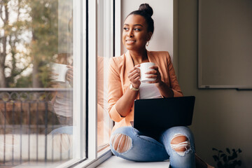 Portrait of confident generation Z professional business woman