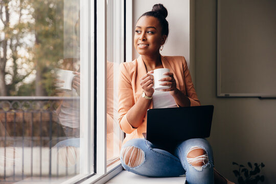 Portrait of confident generation Z professional business woman