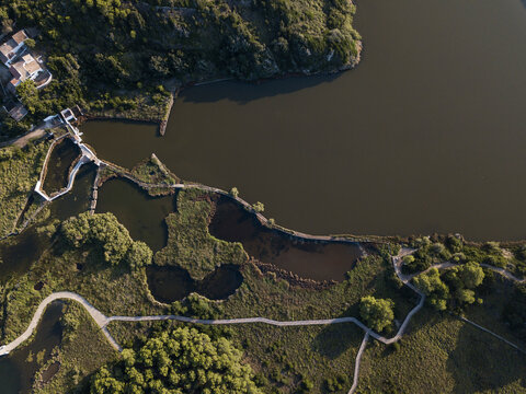 Coastal roads, aerial view