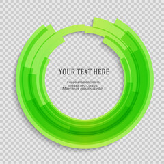 Set Label blank template, white background and Blurry gradient with lines circle ring. Vector illustration EPS 10. Modern design editable layout title page for new product newsletters, web banners