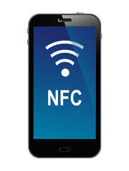 NFC Internationaler Übertragungsstandard zum kontaktlosen Austausch von Daten per elektromagnetischer Induktion,
Smartphone NFC Übertragung
