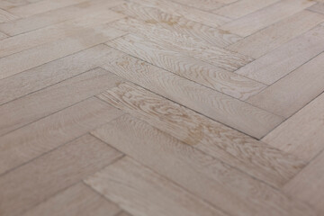 Full frame shot of herringbone parquet floor at home