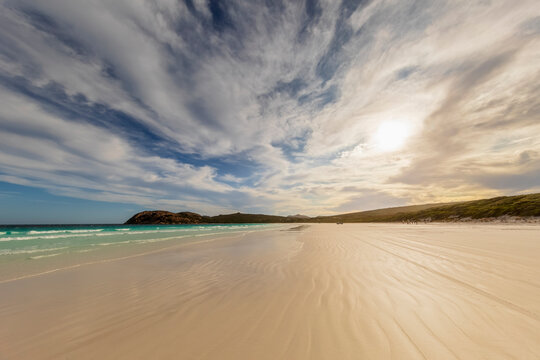 Sandy beach at sunset, Western Australia