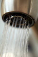 water flowing from a faucet