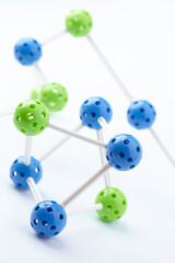 Molecular Structure on the white