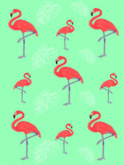 seamless pattern with birds