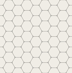 Vector seamless pattern. Modern stylish texture. Repeating geometric tiles with linear grid. Thin monochrome trellis. Trendy graphic design. Can be used as swatch for illustrator.