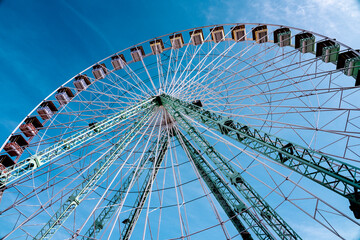 Ferris wheel in Nice, Cote d Azur, France. High quality photo