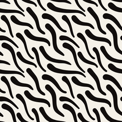 Vector seamless pattern. Modern floral texture. Stylish abstract background. Can be used as swatch for illustrator. 