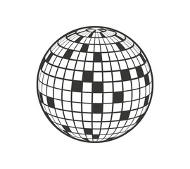 Disco ball Vector icon. Disco ball Vector icon. Disco ball Vector icon