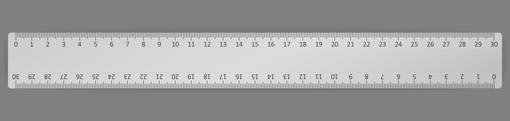 vector metal ruler