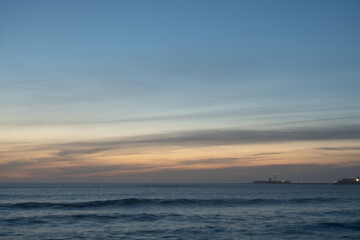 Sunset in Cádiz. Long exposure.