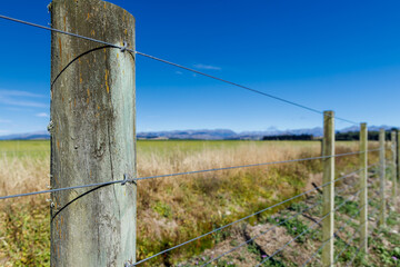 View of the Southern Alps in the beautiful South Island of New Zealand