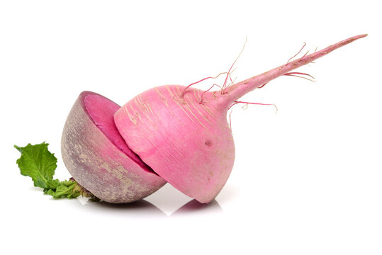 fresh radish isolated on white background 