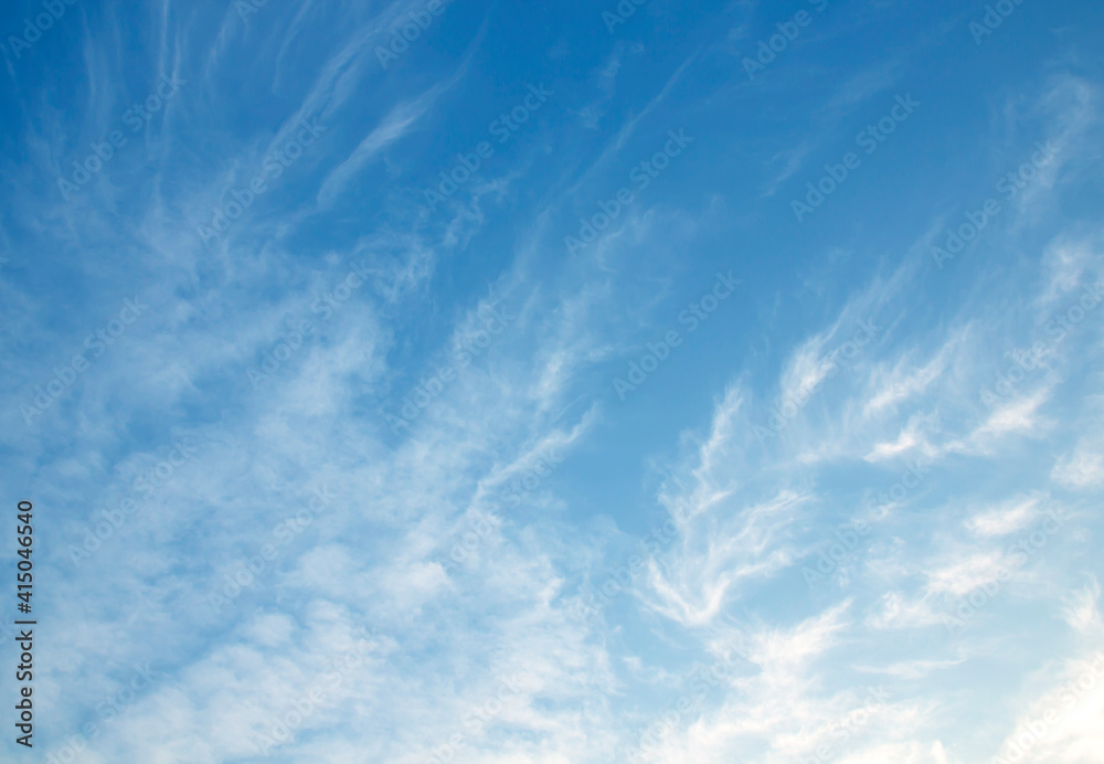 Wall mural blue sky background and white clouds soft