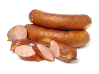 Sausage isolated on white background