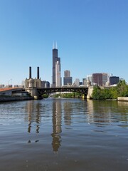Fototapeta premium city river and skyline