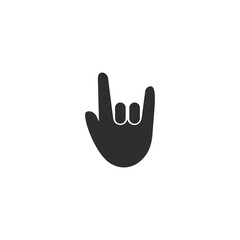 Fototapeta na wymiar Hand gesture icon logo simple template