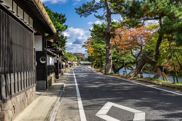 塩見縄手武家屋敷通り　島根県松江市