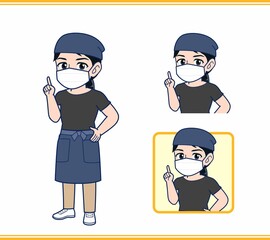 和食レストランの店員