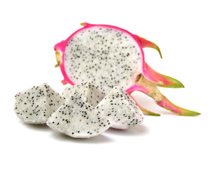 Obraz premium dragon fruit isolated on white background
