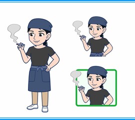 和食レストランの店員