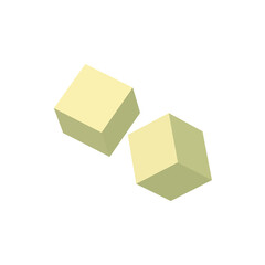 blank 3d dice