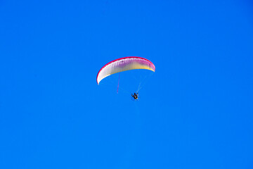 paraglider in the sky