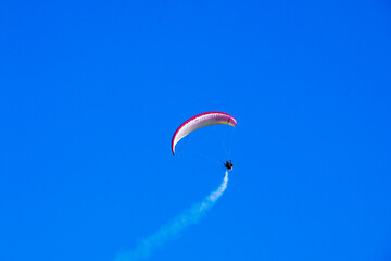 paraglider in the sky