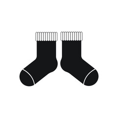 Socks icon design. isolated on white background. vector illustration. 