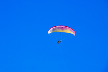 paraglider in the sky