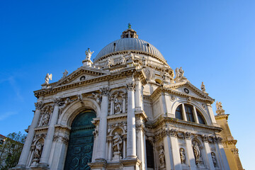 Fototapeta na wymiar Basilica di Santa Maria della Salute (Saint Mary of Health), a Catholic church in Venice, Italy