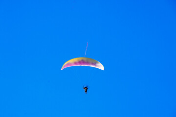 paraglider in the sky