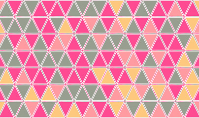 Fototapeta na wymiar Seamless geometric pattern. Abstract triangle geometrical background.Pastel colors vector seamless pattern with triangles. Scandinavian design triangles seamless pattern vector background.Vector EPS10
