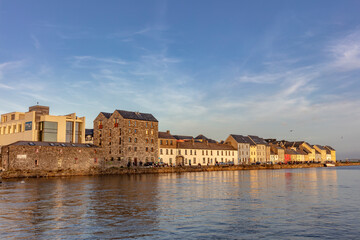 Fototapeta na wymiar The Claddagh at the River Corrib in Galway, Ireland