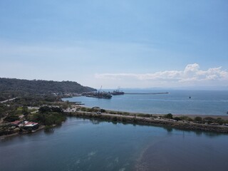 Aerial View of Puerto Caldera in Costa Rica	