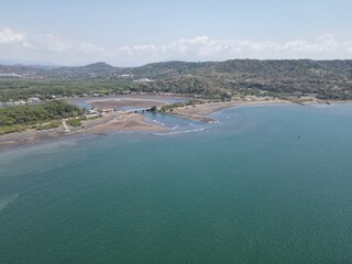 Aerial View of Puerto Caldera in Costa Rica	