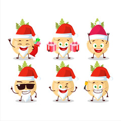 Santa Claus emoticons with radish cartoon character