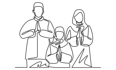 Continue line of family celebrates Eid al-Adha Eid Mubarak together. Eid Mubarak. Eid Celebration With Family