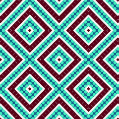 Seamless vector pattern in geometric ornamental style