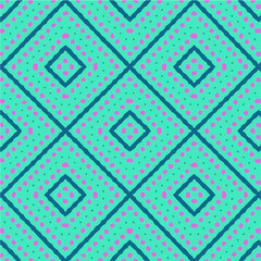 Seamless vector pattern in geometric ornamental style