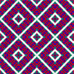 Seamless vector pattern in geometric ornamental style