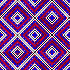 Seamless vector pattern in geometric ornamental style