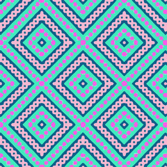 Seamless vector pattern in geometric ornamental style
