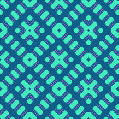 Seamless vector pattern in geometric ornamental style