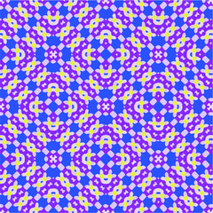 Seamless vector pattern in geometric ornamental style