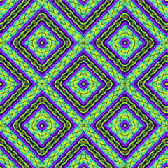 Seamless vector pattern in geometric ornamental style