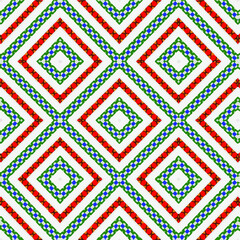 Seamless vector pattern in geometric ornamental style
