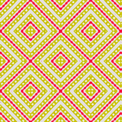 Seamless vector pattern in geometric ornamental style
