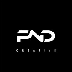 PND Letter Initial Logo Design Template Vector Illustration
